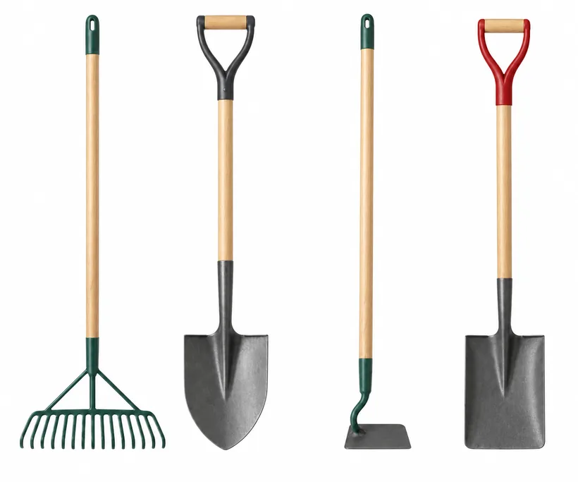 Illustration of Garden Tools, Long Handled for MoverCalcs moving estimate inventory.