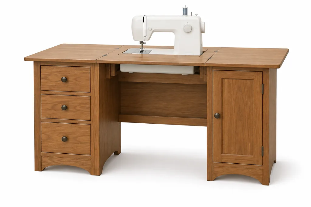 Illustration of Sewing Machine Table for MoverCalcs moving estimate inventory.