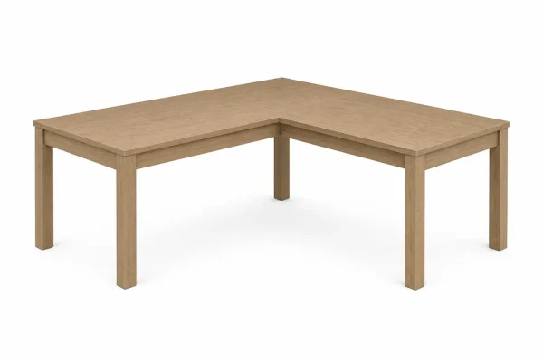 Illustration of Desk, L-Shaped for MoverCalcs moving estimate inventory.