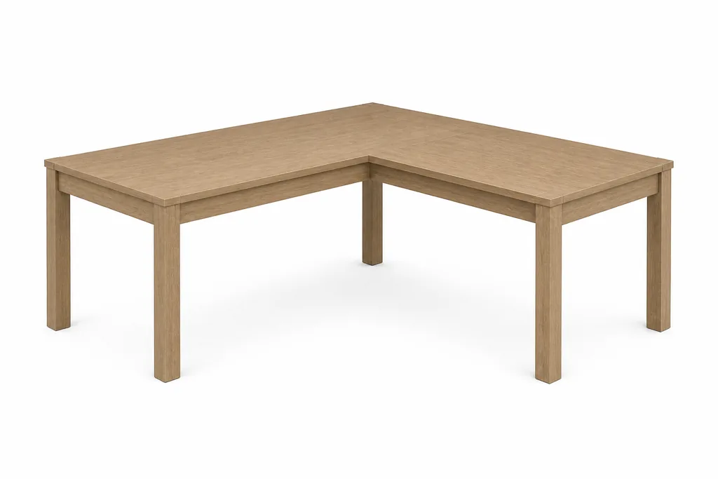 Illustration of Desk, L-Shaped for MoverCalcs moving estimate inventory.