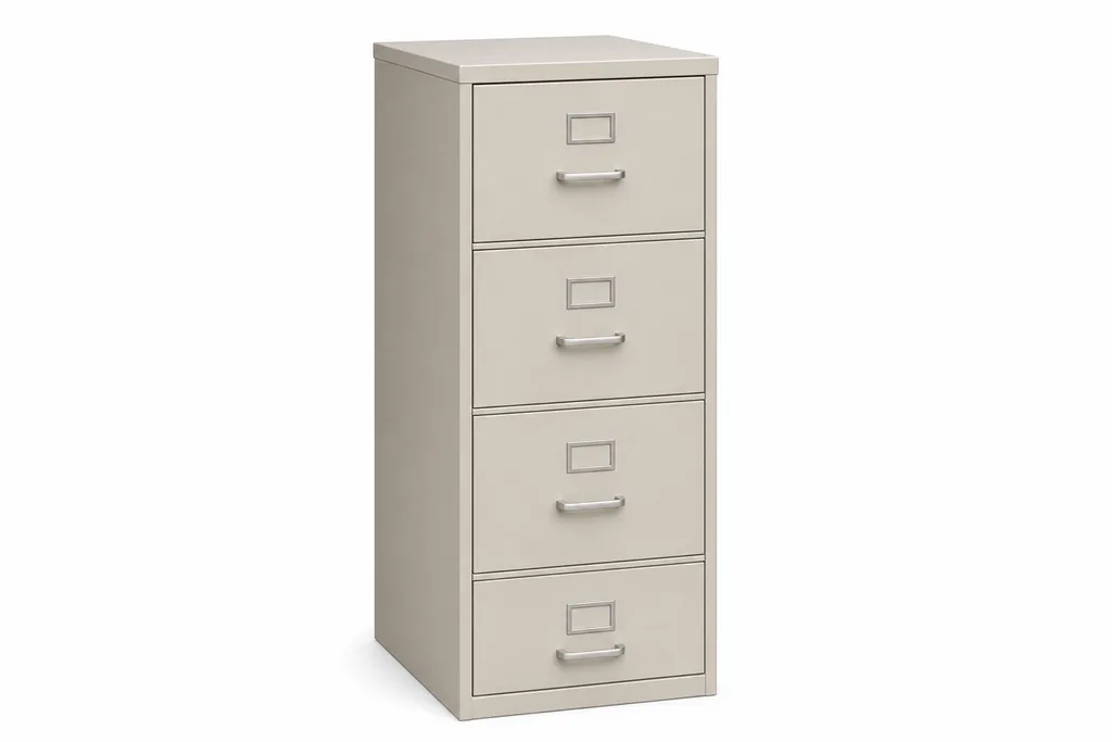 Illustration of Filing Cabinet, 4 Drawer for MoverCalcs moving estimate inventory.