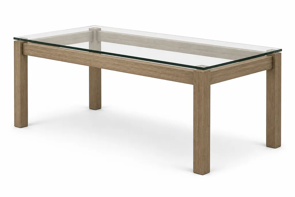 Illustration of Kitchen Table, Glass Top for MoverCalcs moving estimate inventory.
