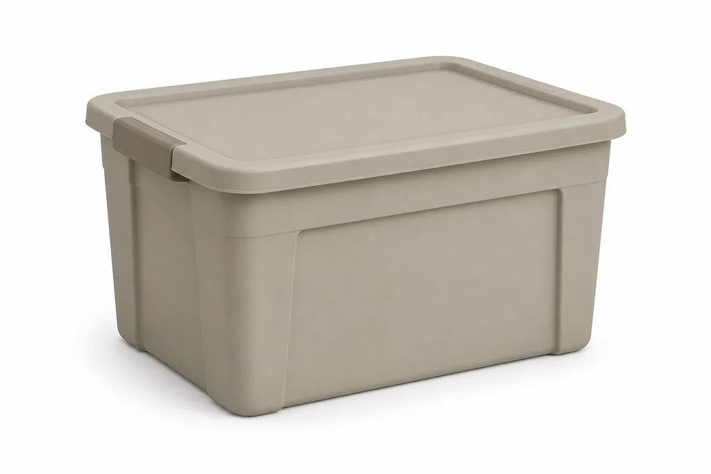 Illustration of Plastic Storage Bin for MoverCalcs moving estimate inventory.